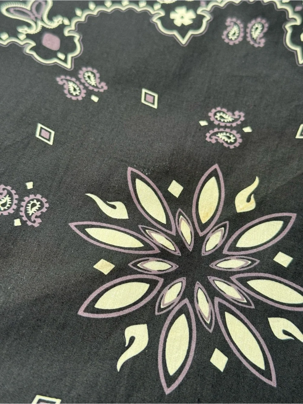 Travis Scott x Jordan Cactus Jack Flight Bandana Black Paisley 23.5”